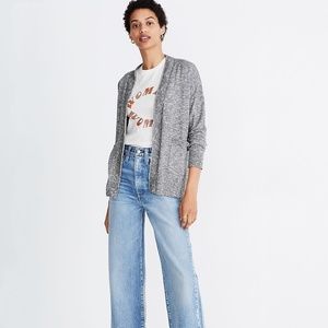 Madewell Marled Bradley Open Front Cardigan Sweater